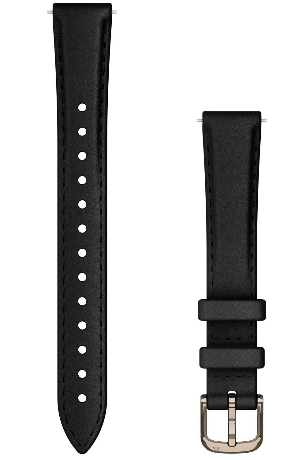 Garmin Lily 2 Wechselarmband Leder Schwarz 14 mm 010-13302-22