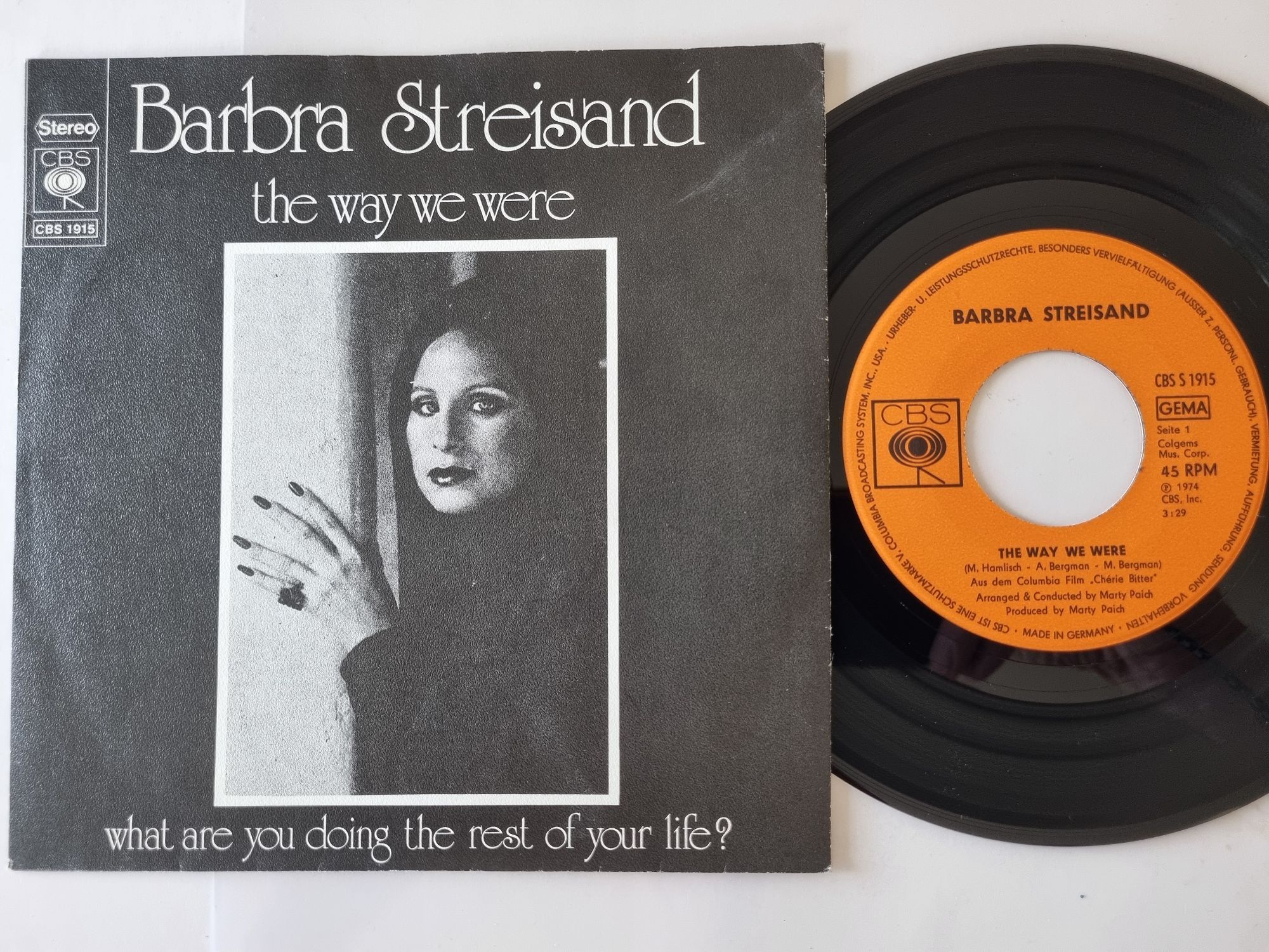 Barbra Streisand - The way we were 7'' Vinyl Germany