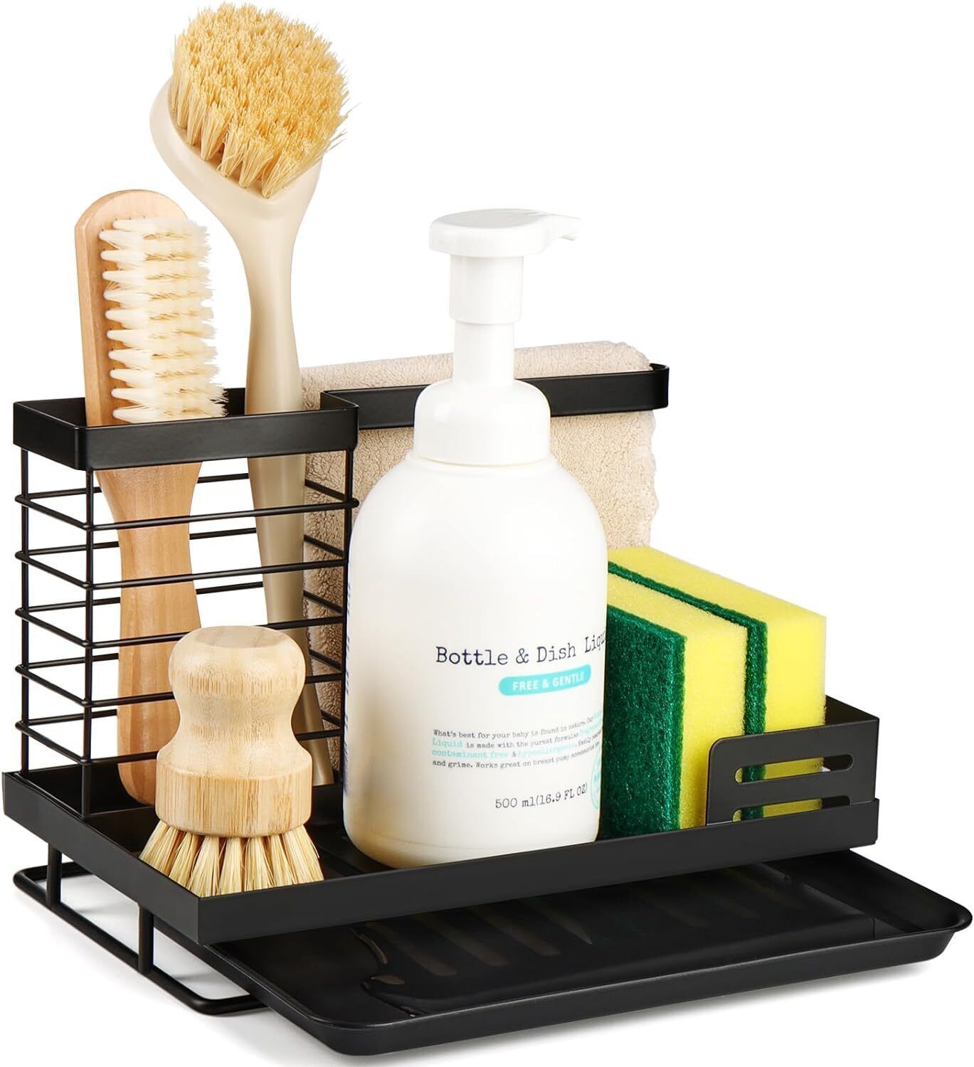 Spélbecken Organizer Kéchen Kitchen Sink Caddy Organizer Spélmittel Halterung