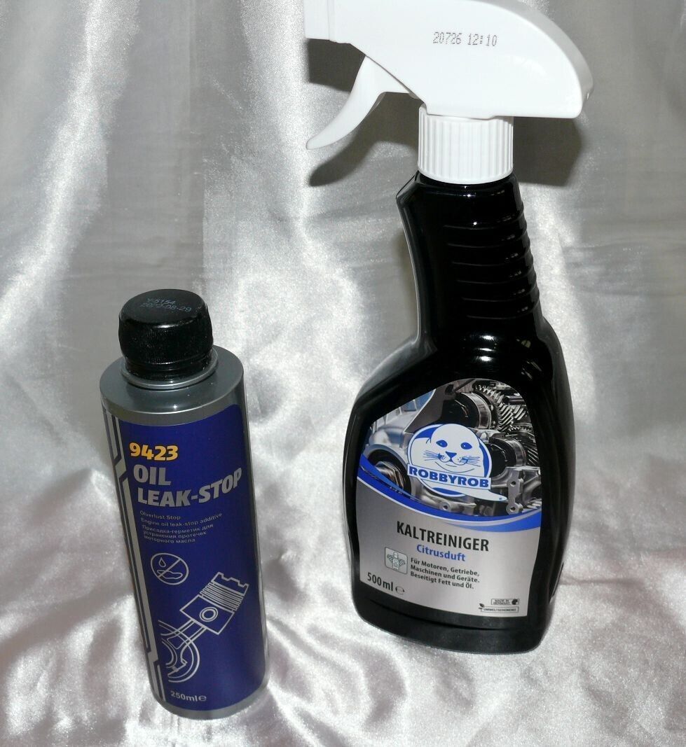 Robbyrob, Mannol Robbyrob Kaltreiniger 500Ml Sprühflasche + 9423 Mannol Oil Leak-Stop 250Ml