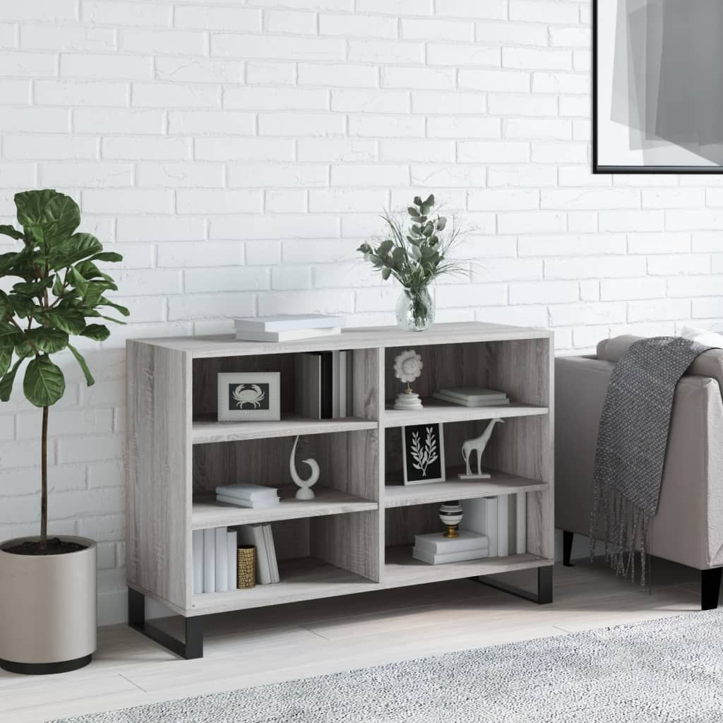 Vidaxl Grau Sideboard Sonoma 103,5X35x70 Cm Holzwerkstoff