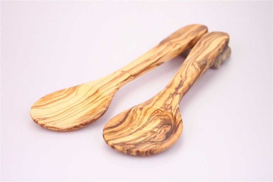 Esslöffel aus Olivenholz, tiefe Form 18cm Holzlöffel Probierlöffel Löffel Holz kaufen bei Hood.de