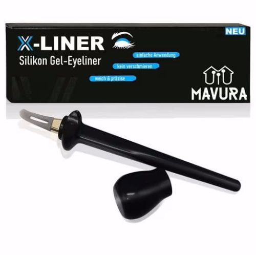 Mavura X-Liner Silikon Eyeliner Tool Schablone Wischfester Eye-Liner Zeichner Gel Stift