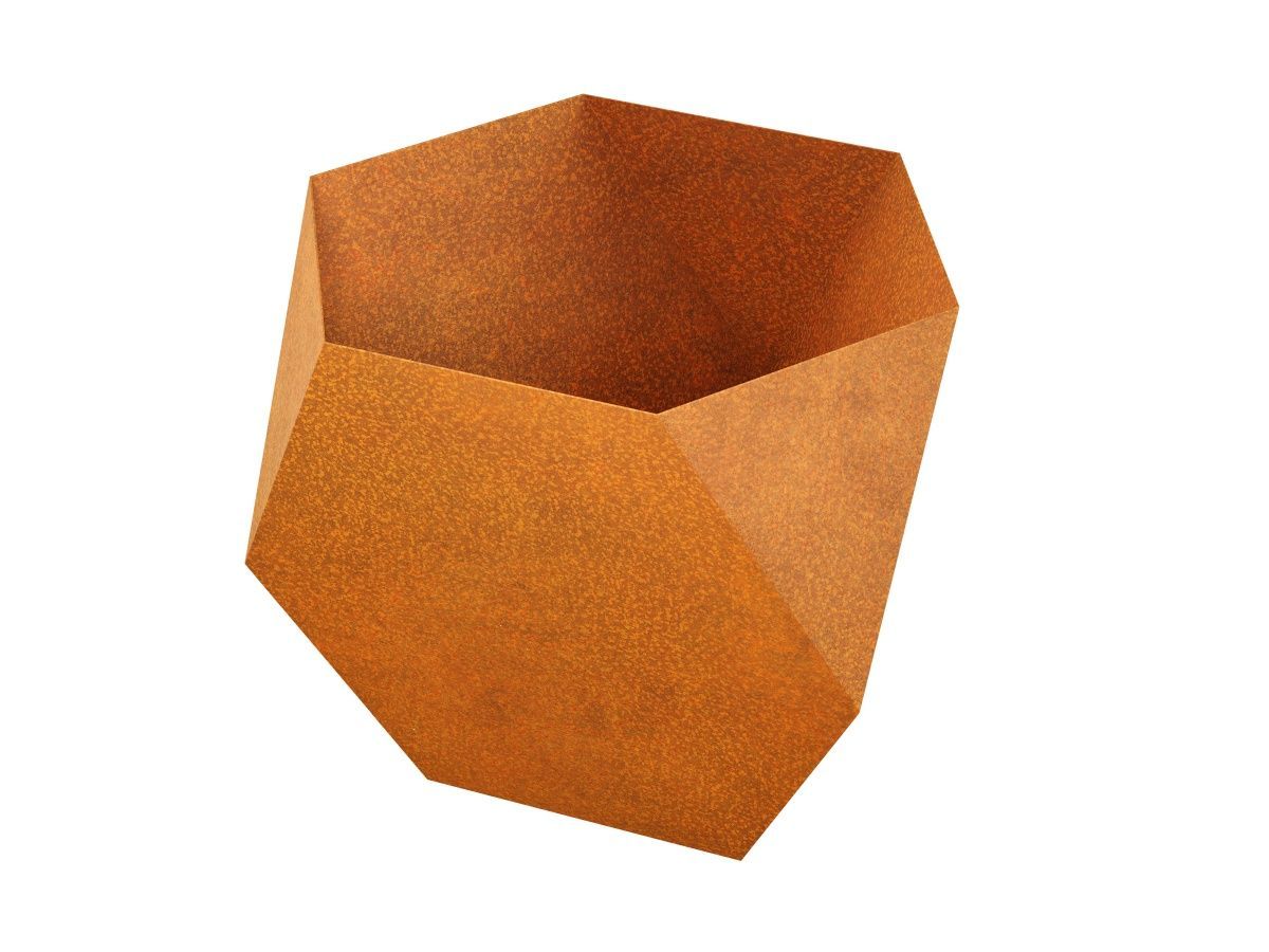 Cortena Geometrischer Pflanzkasten Corten Contenador