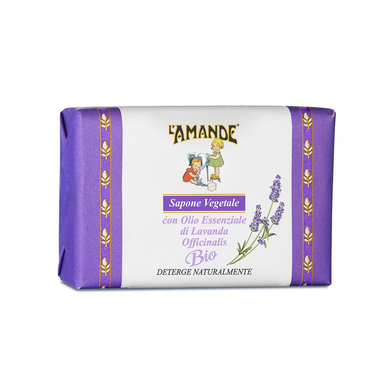 L'amande Herren Sapone Vegetale Lavendel Bio Seife 200 G