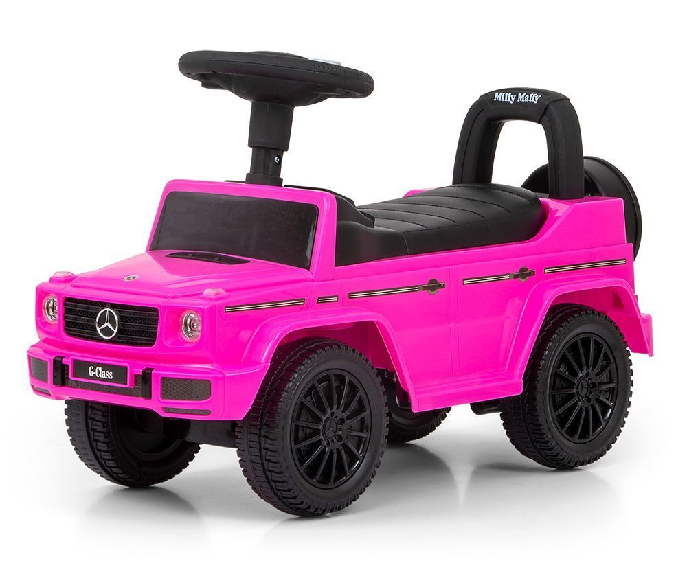 Milly Mally Unisex Kinder Mercedes G350d Pink S Rutscherfahrzeug Fahrzeug Fahrspaß Kleinkind