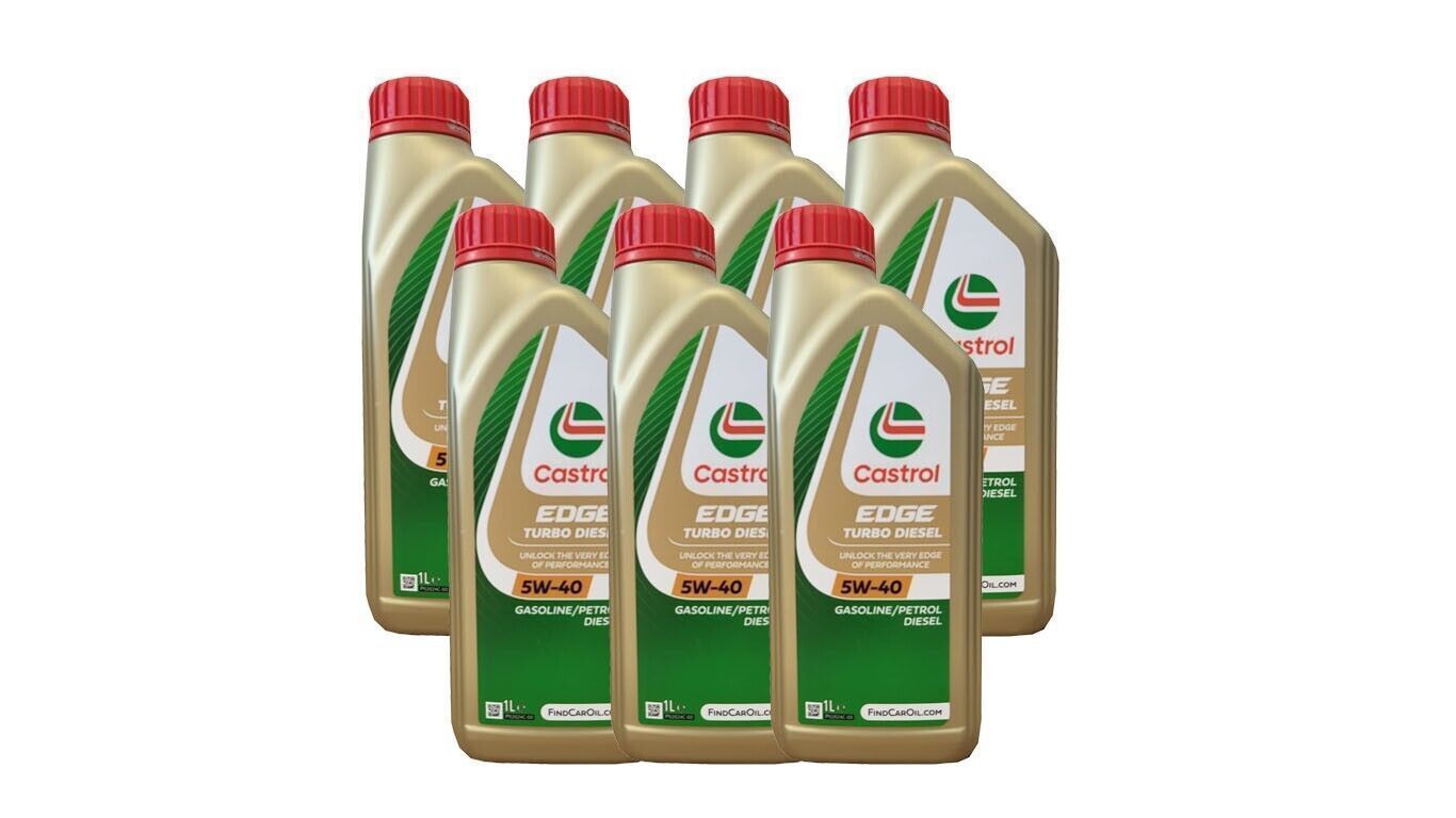 Castrol EDGE Turbo Diesel 5W-40 Dexos 2 VW 505 00/505 01 7x1 Liter ...