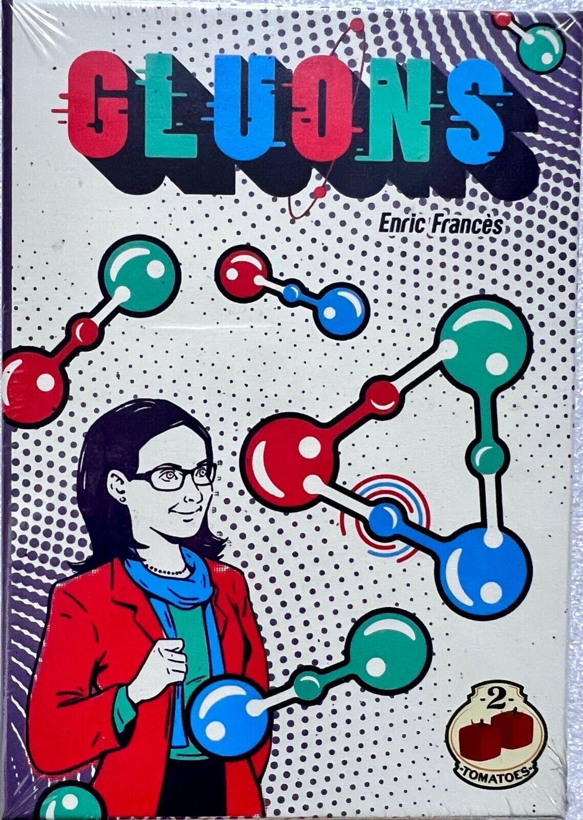 Gluons 2 Tomatoes Games Kartenspiel Legespiel Familienspiel Lernspiel Bluffspiel