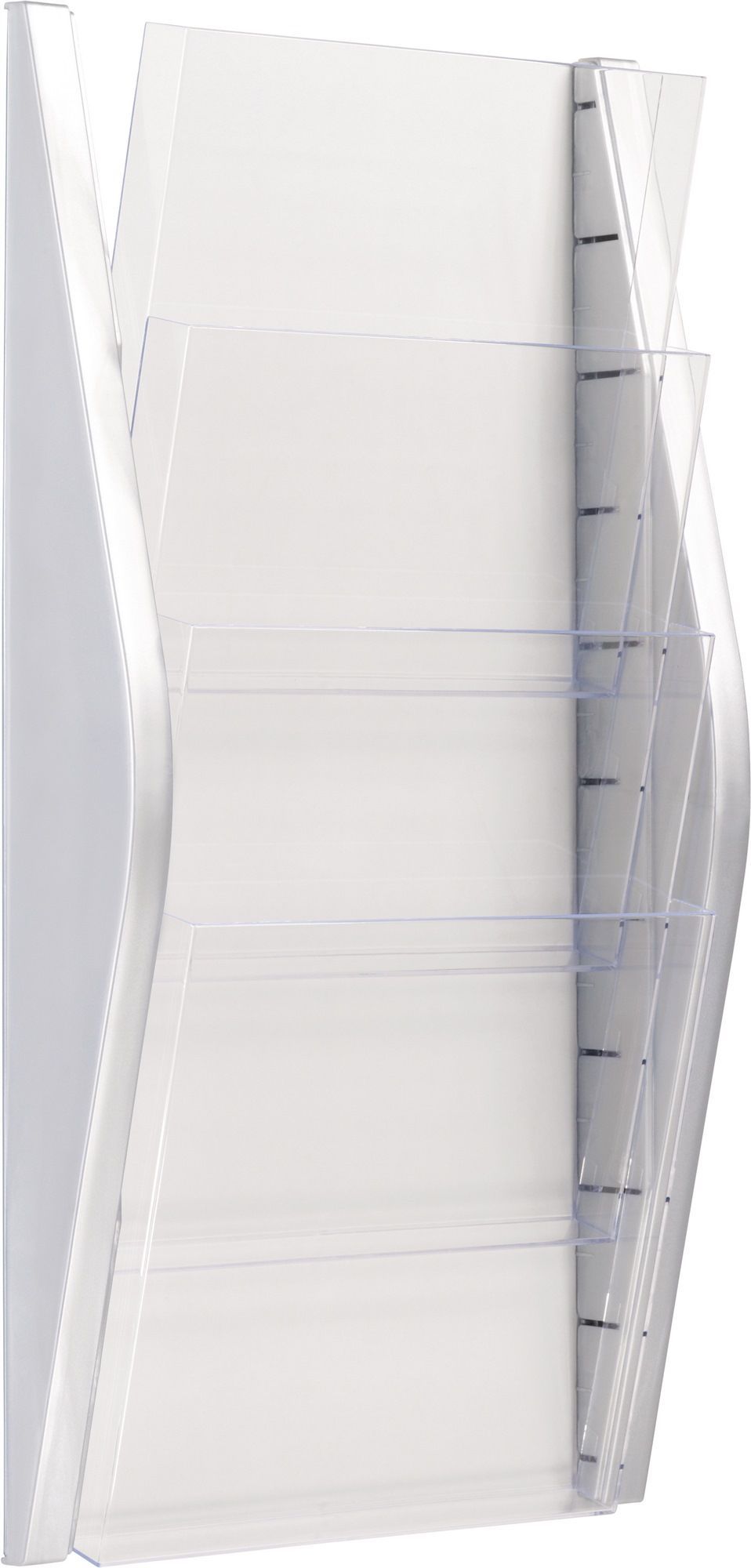 Helit Innovative Büroprodukte Silber Prospekthalter H540xb280xt80mm Din A4 Hoch