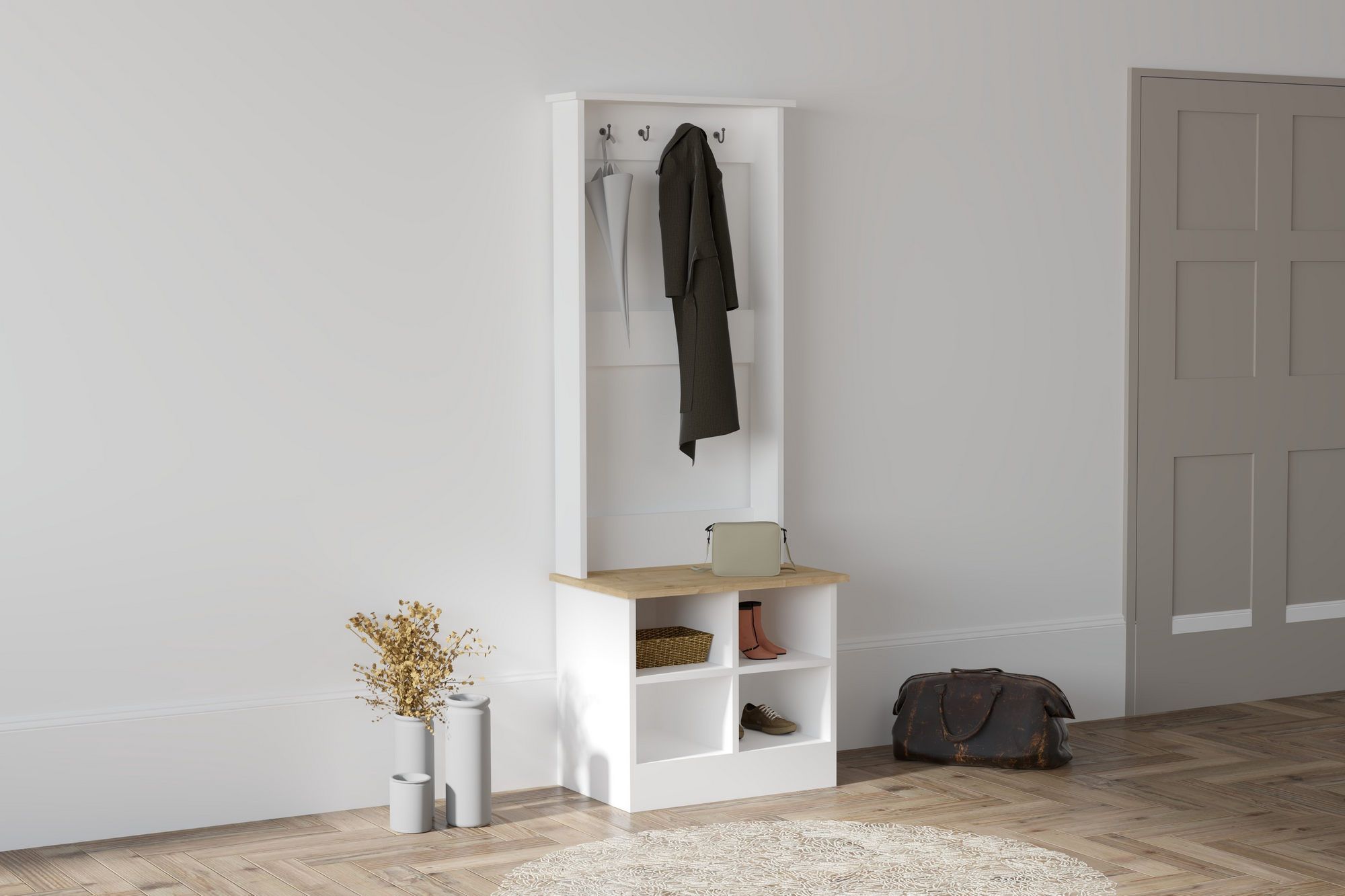 Skye Decor Bunt Garderobenständer Puq5061 100% Melamine Coated Particle Board