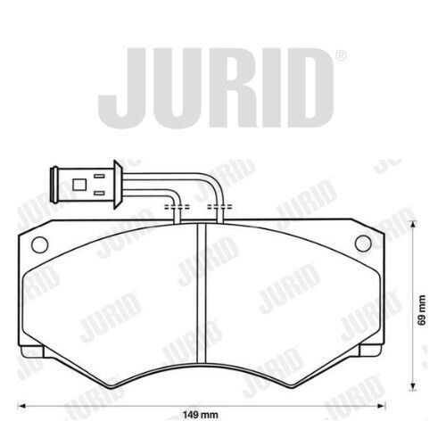 Jurid Bremsbelagsatz 571446J für Iveco Daily I II 0986424176 363702160233