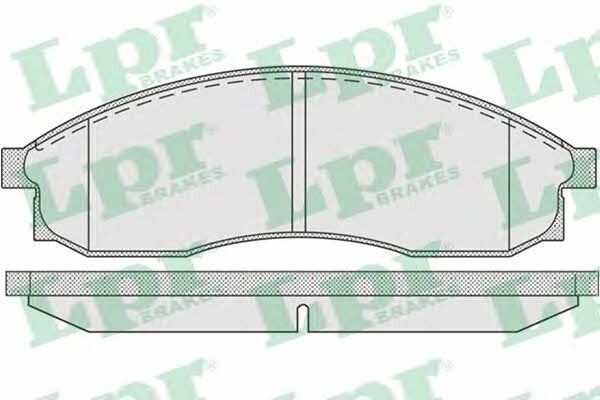 LPR Bremsbelagsatz 05P942 für Nissan Maxima III 3.0 Skyline 2.5 LP1099 GDB3107
