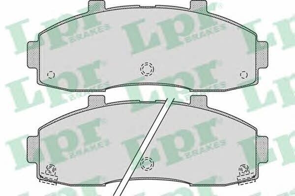 LPR Bremsbelagsatz 05P1020 für KIA Pregio 2.5 2.7 GDB3263 0986424726 0986TB2768