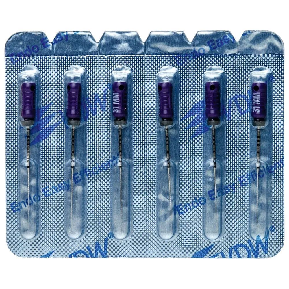 VDW Sterile Hedstroem Feilen - Blisterpackung 6 Stück 31 mm ISO 010