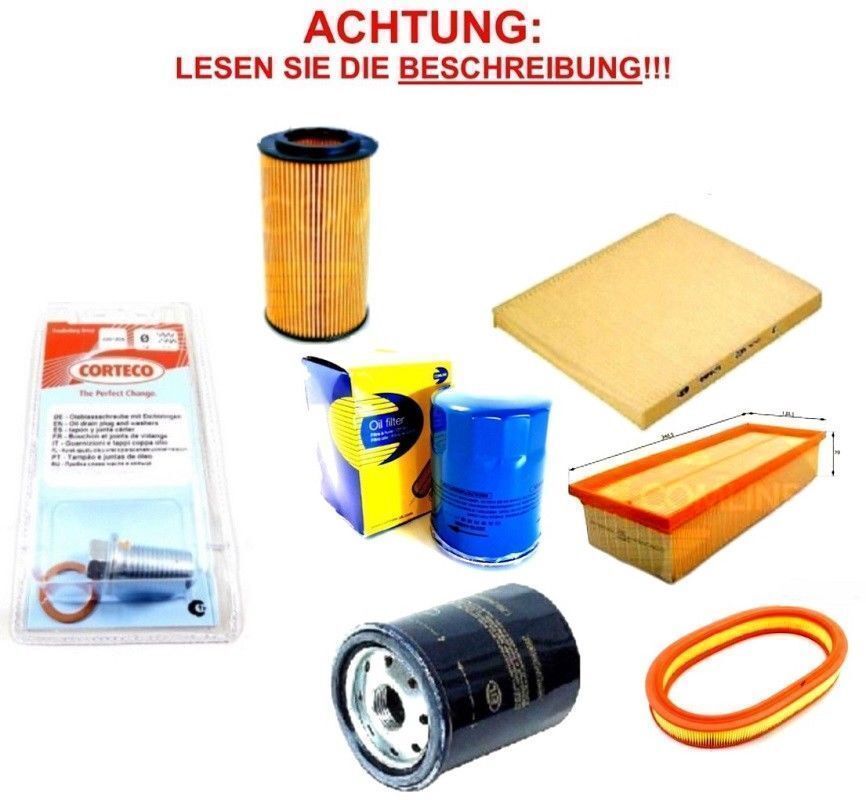 Wartungspaket = Ölablassschraube + Luftfilter + Ölfilter 220120S