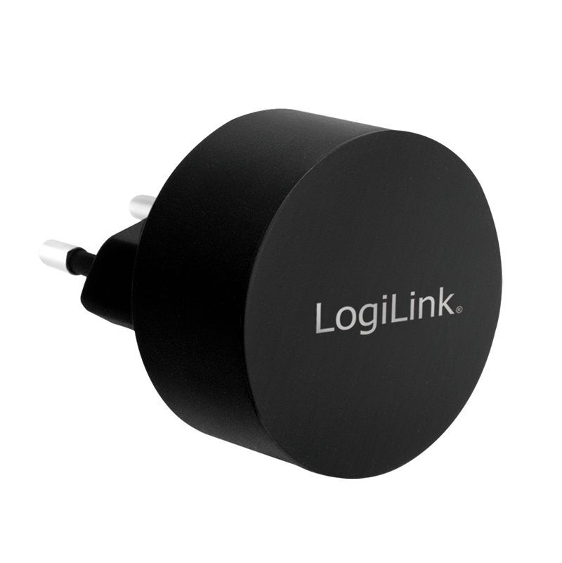 LogiLink Dual-USB-Schnellade-Steckdosenadapter, 2x USB-A, 10,5 W