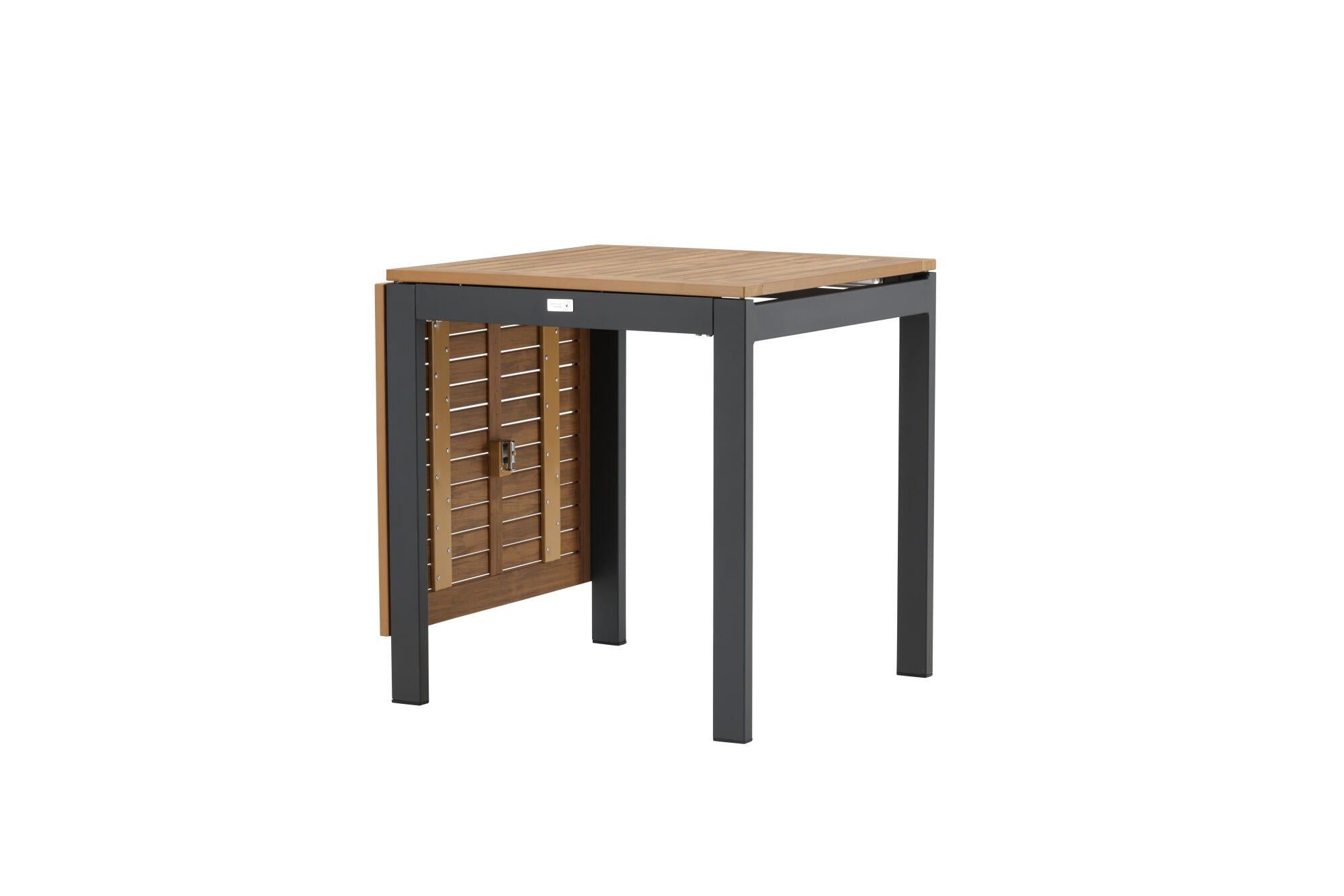 Furnlux Outdoor Dining Table Diego Oak & Black 70cm