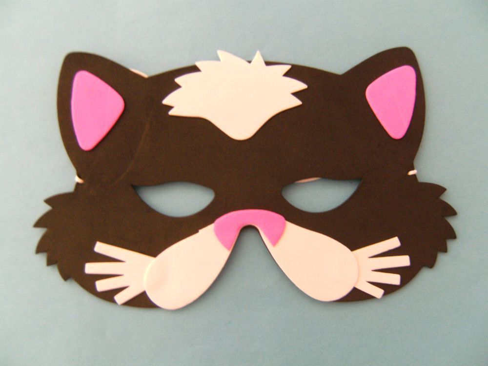  1 Maske f. Kindergeburtstag Karneval Fasching Tier Tiere Masken Motiv 