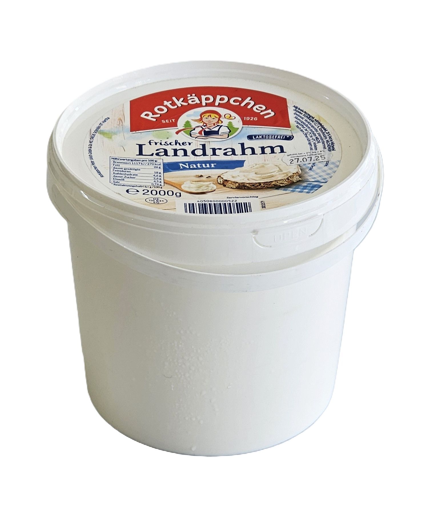 Frischer Landrahm Natur 2kg