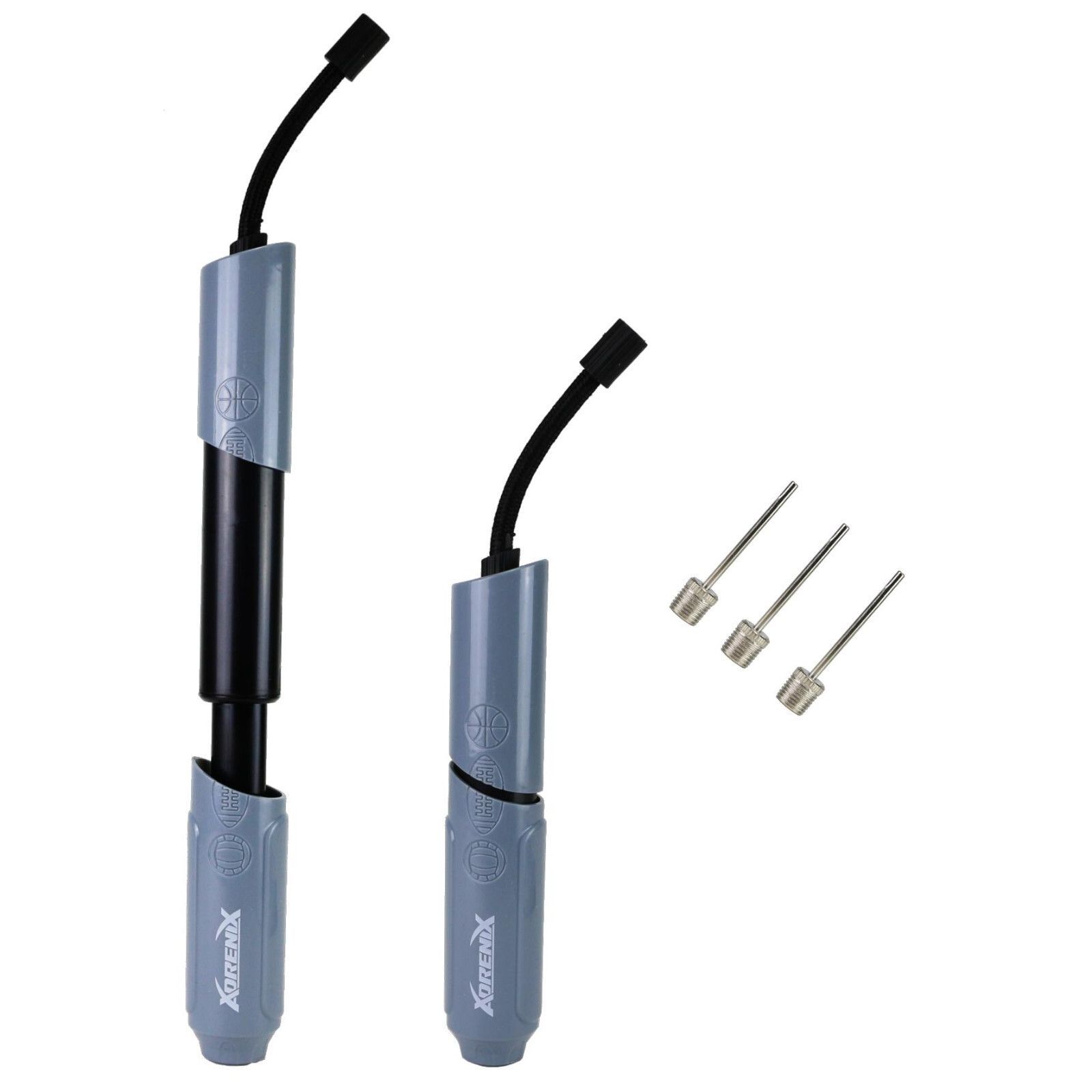 Toi-Toys Ballpumpe + 3 Nadeln Luftpumpe Für Fußball Basketball Volleyball Handball