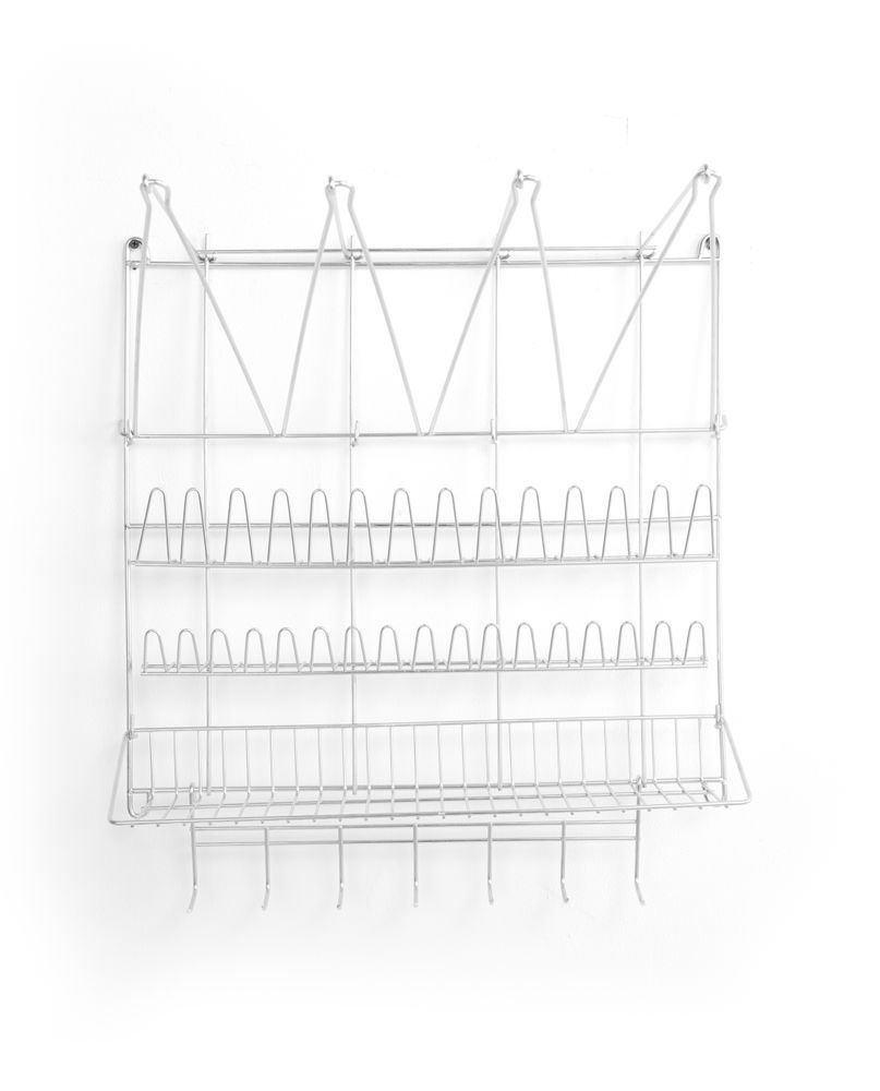 Hendi Silber Wandregal Für Spritzbeutel Aus Edelstahl Mit Platz Für Zubehör