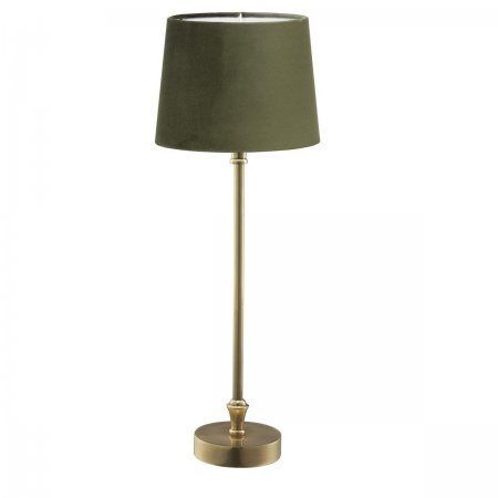 Pr Home Grün 71002-420-377 Tischleuchte Liam Messing Schirm Samt 59Cm