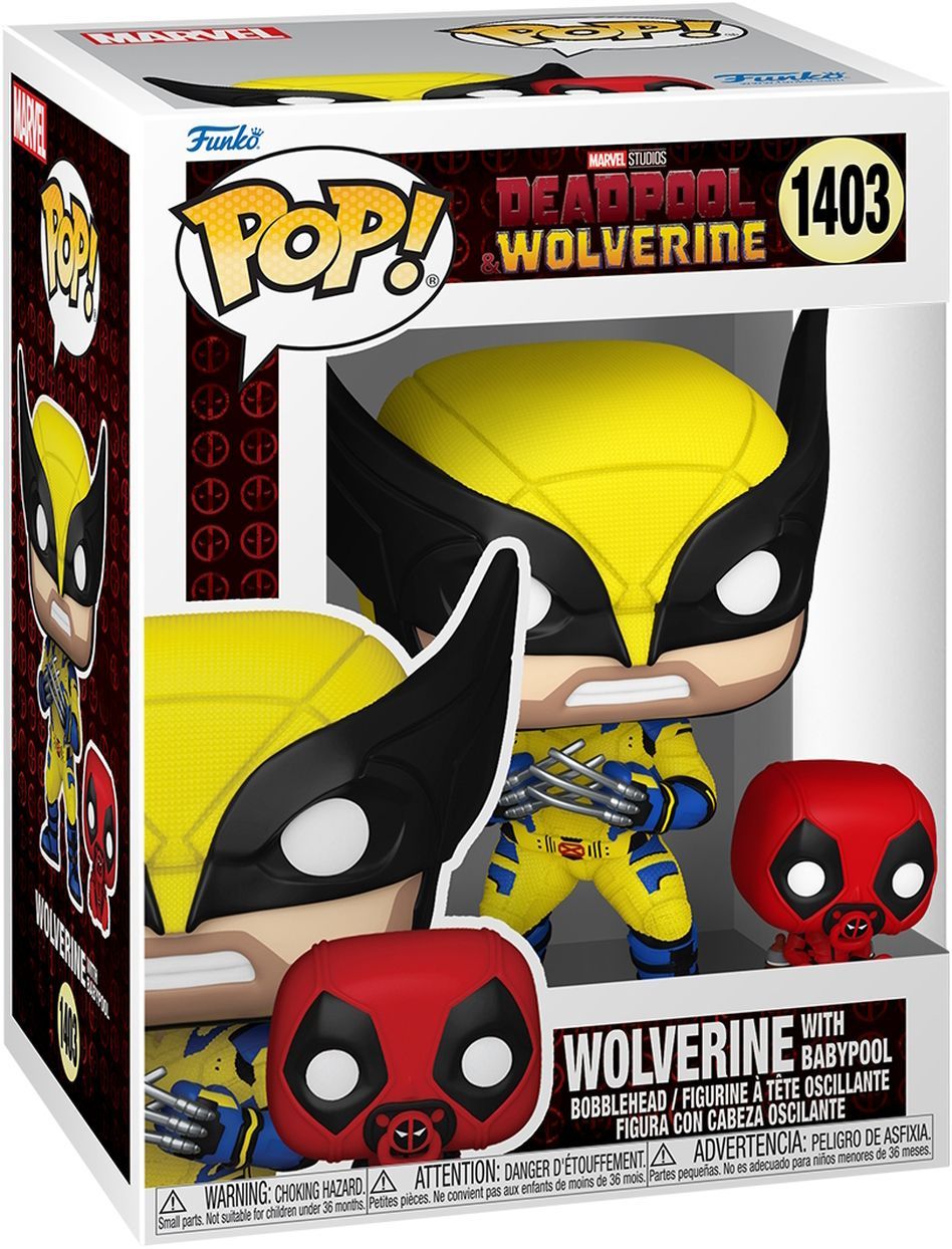 Deadpool & Wolverine - Wolverine With Babypool 1403 - Funko Pop! Vinyl Figur