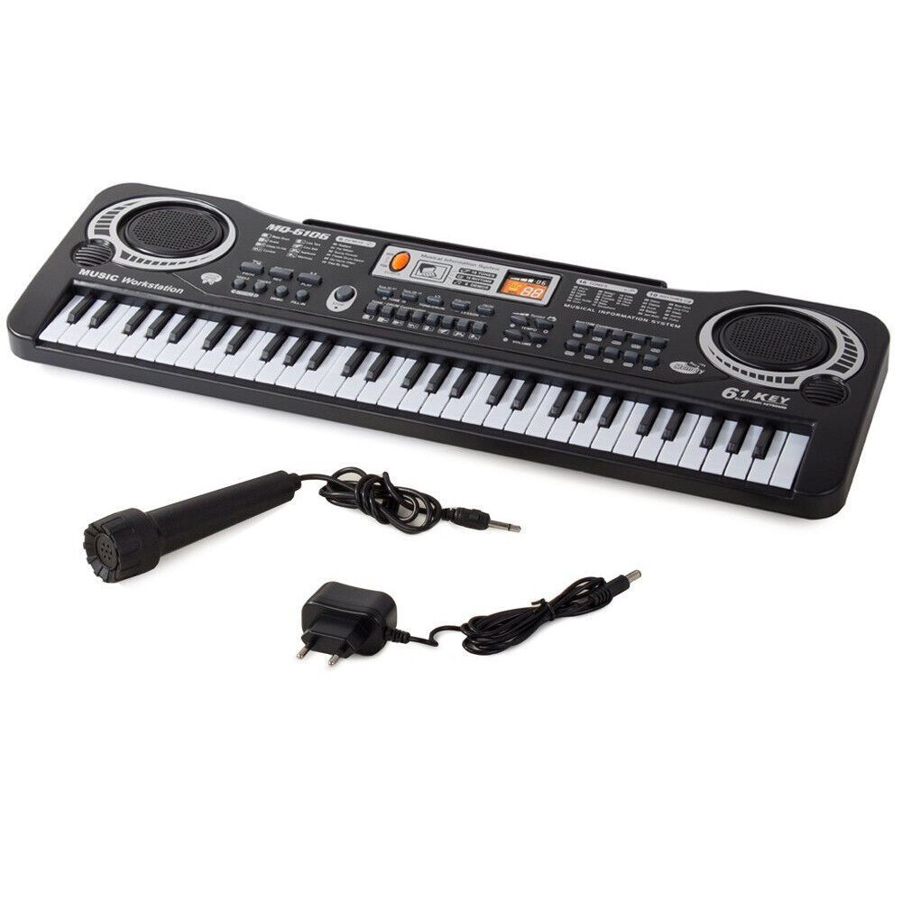 Einsteiger Keyboard E-Piano Kinder Piano keyboard 61 Tasten Mikrofon Geschenk
