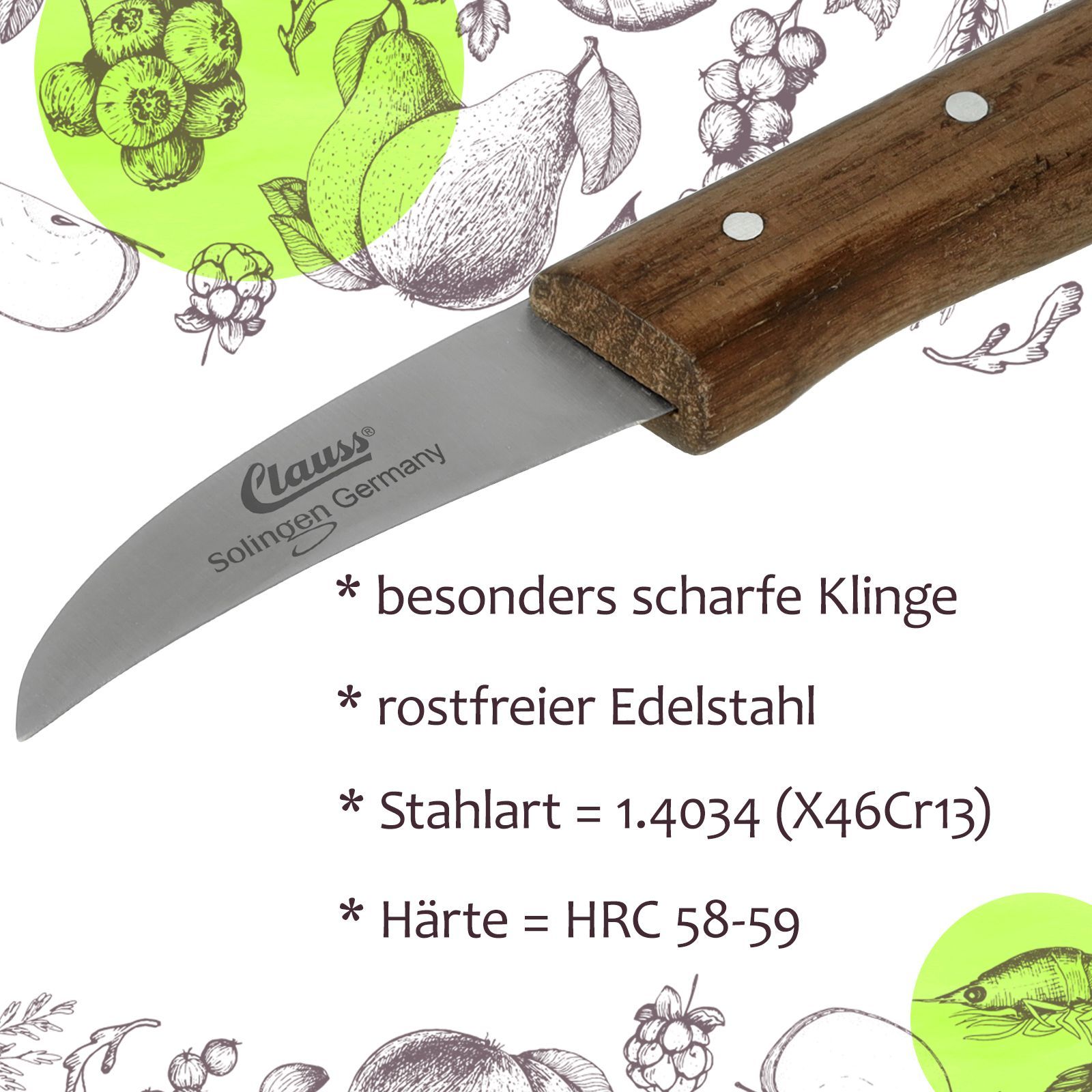 COLOURWORKS Selbstschärfendes Schälmesser Mit Edgekeeper | Pflaumenfarbe | 9,5 Cm Edelstahlklinge