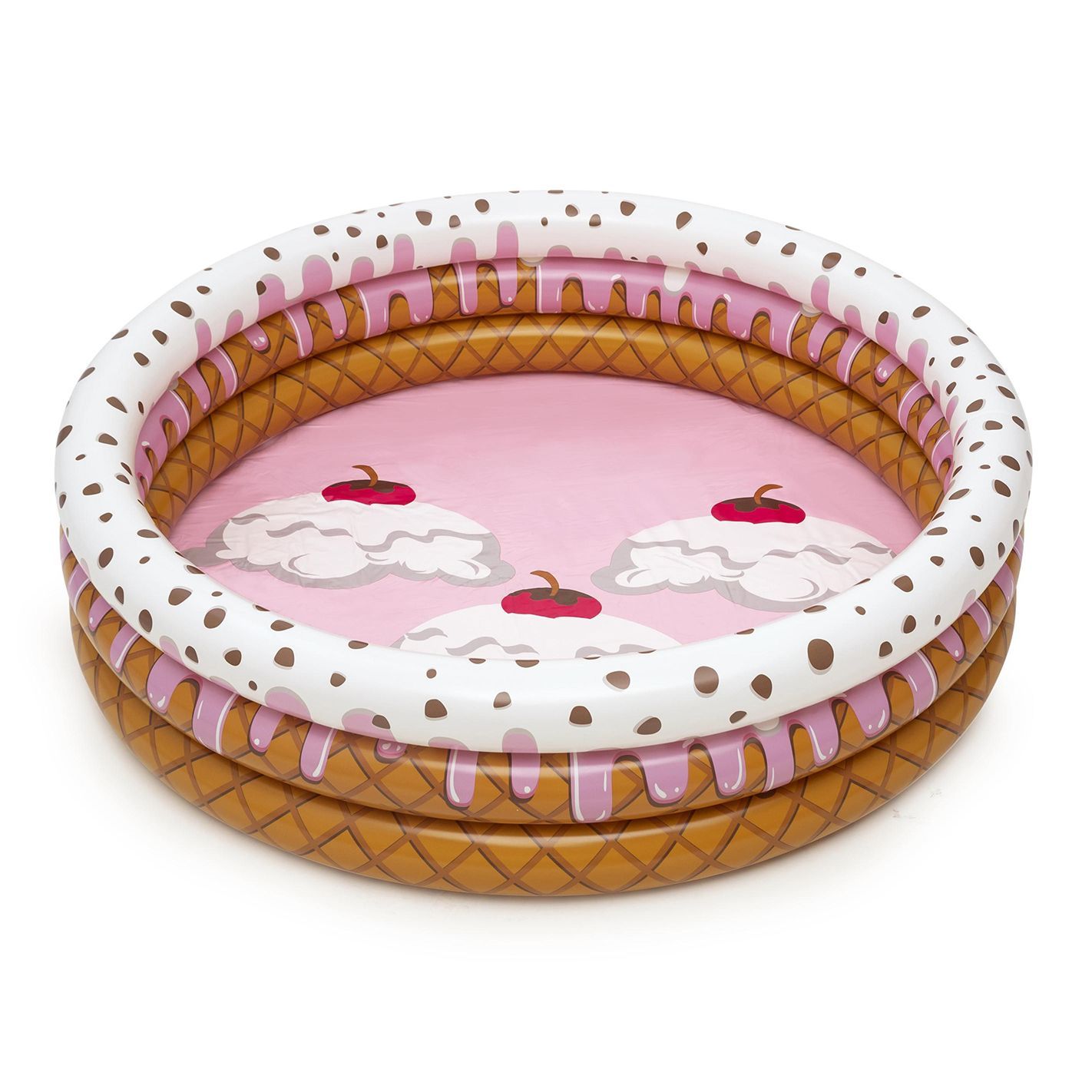 Bestway Unisex Kinder Mehrfarbig Planschbecken Sundae Funday Ø 160 X 38 Cm, Rund