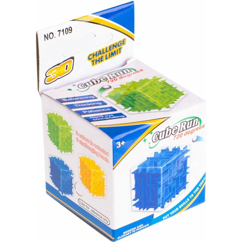 3D Labyrinth Würfel Ball - Knobelspaß Für Groß & Klein Ab 6 Jahren