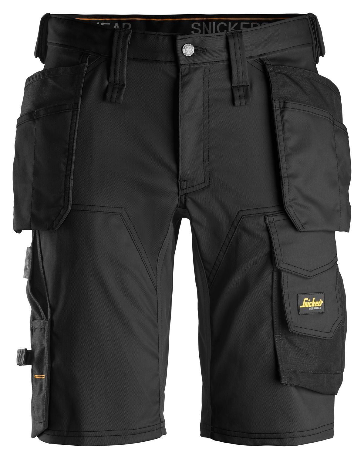 Snickers AllroundWork Stretch Arbeitsshorts m. Holstertaschen Stahlgrau-Schwarz