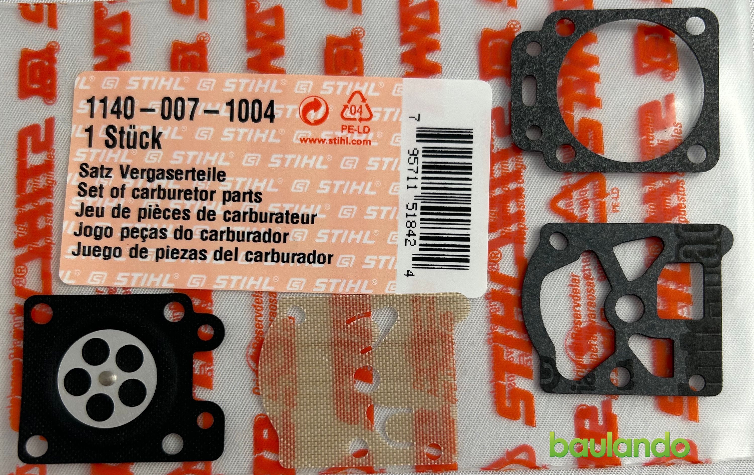 Membran Satz Reparatursatz für Stihl MS310 / MS 310 mit Walbro Vergaser