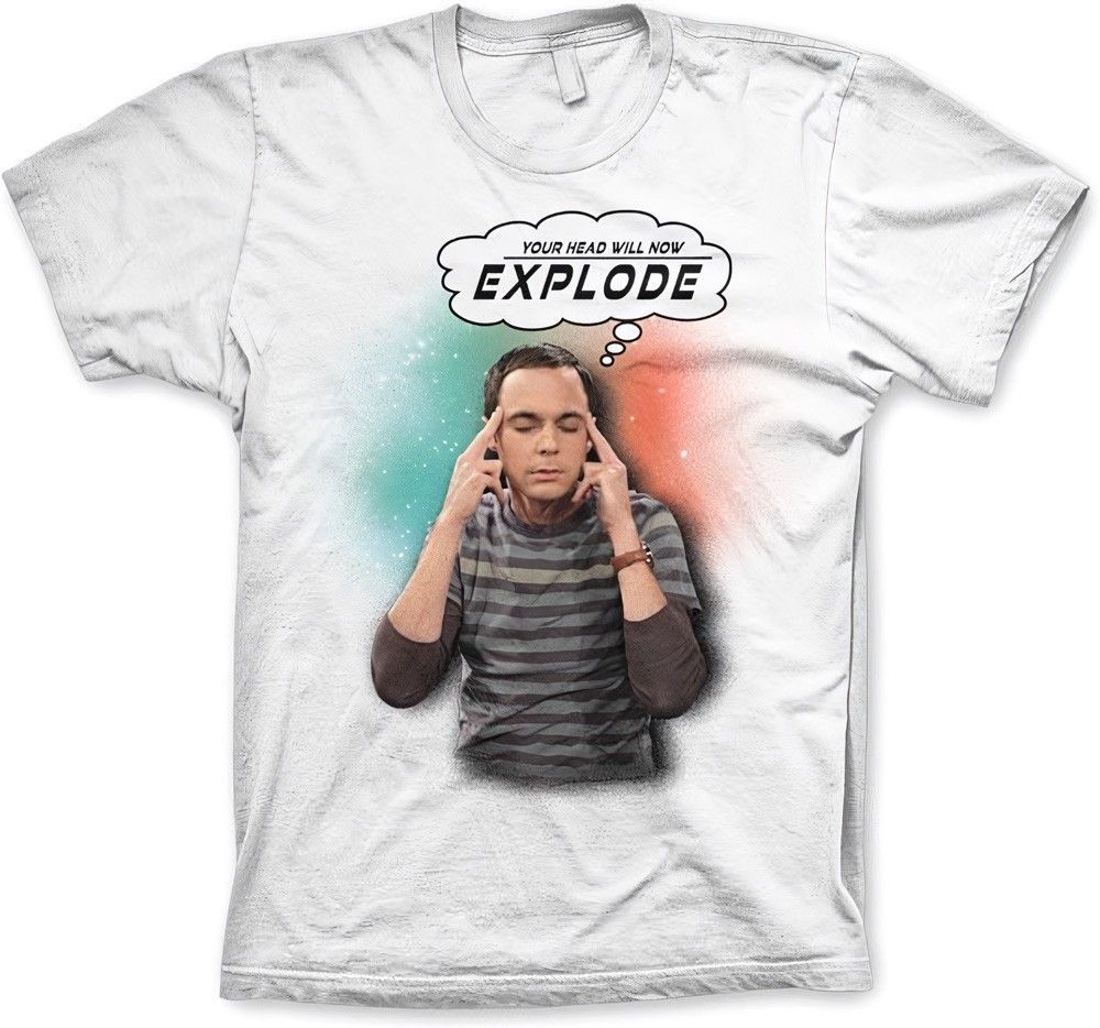 The Big Bang Theory Sheldon Your Head Will Now Explode T-Shirt White ...