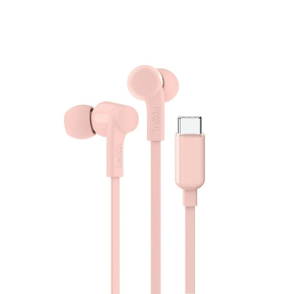Belkin Rosa Rockstar In Ear Kopfhörer Kabel, Usb-C, G3h0002hqpkv2