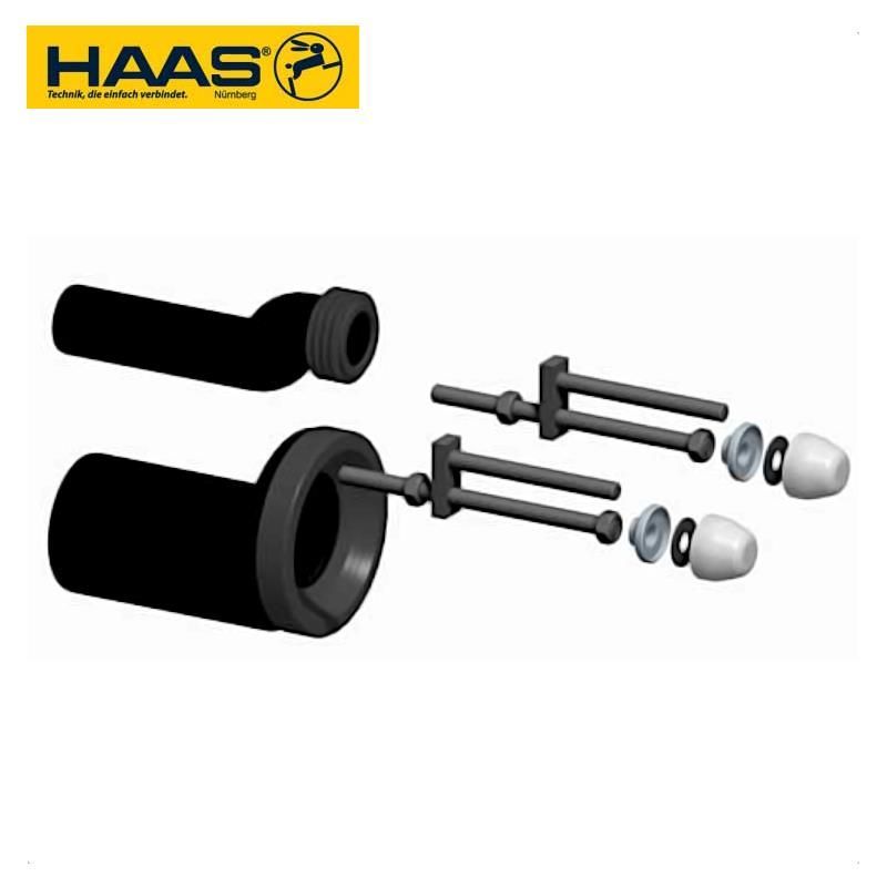 SANBAG80 Anschlussgarnitur für Wand-WC 90mm etagiert um 25mm www