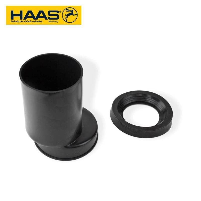 Haas Wand-WC Anschlussgarnitur 25mm – Pfuscherset Mit Schallschutz, DN90-DN110