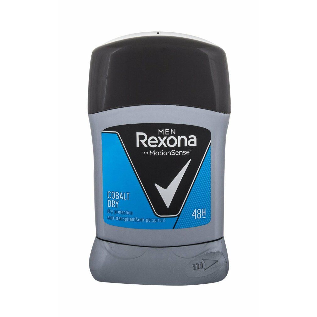 Rexona Herren Antitranspirant Deostick Men Cobalt Dry, 50 Ml