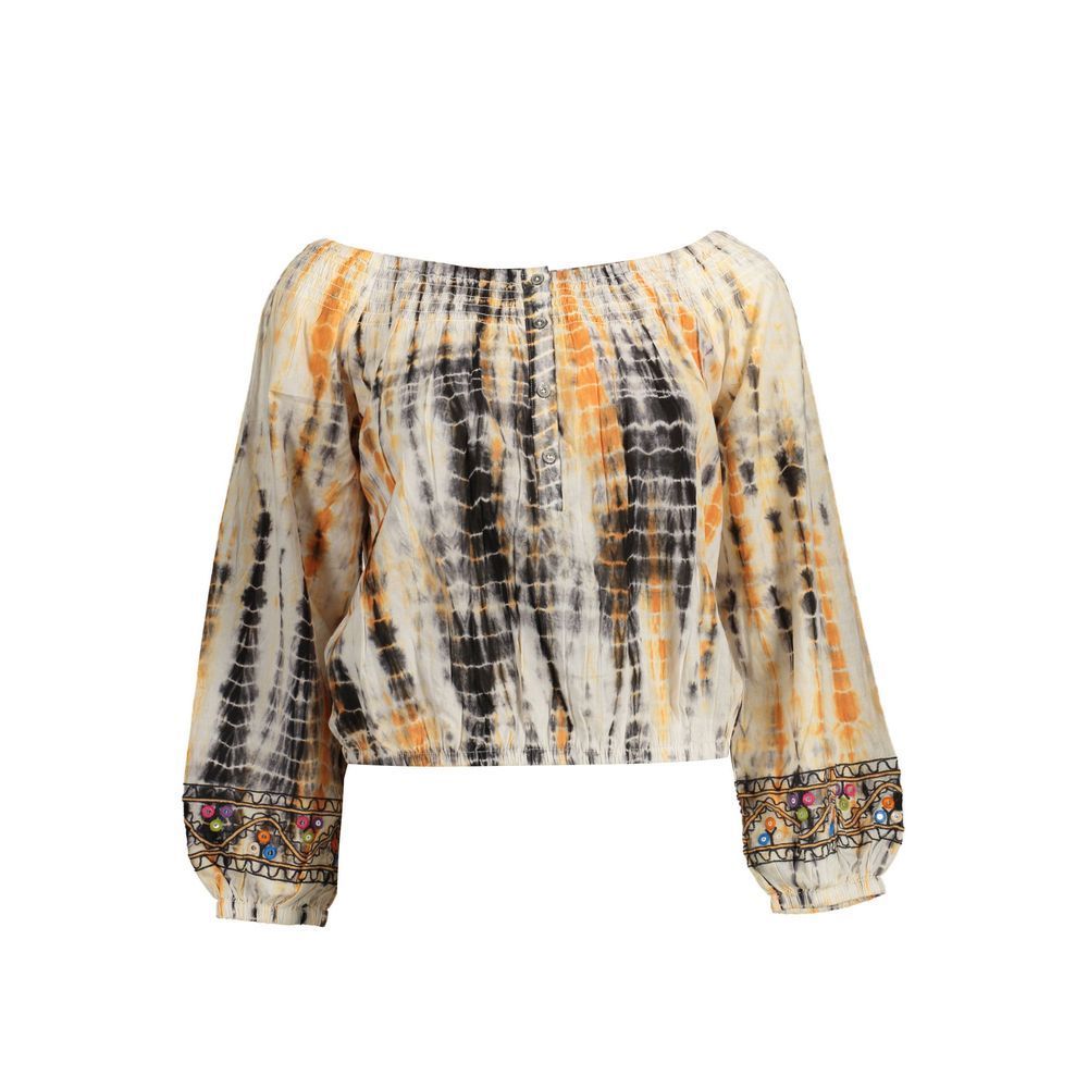 Desigual Damen Beige Cotton Women T-Shirt