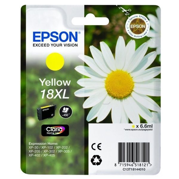 Epson Daisy 18XL Claria Home Single Yellow Ink