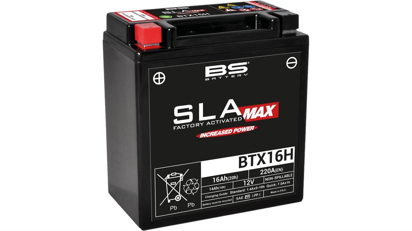 "BS-BATTERY Batterie ""YTX16H"" SLA-MAX, versiegelt, BS-Battery"