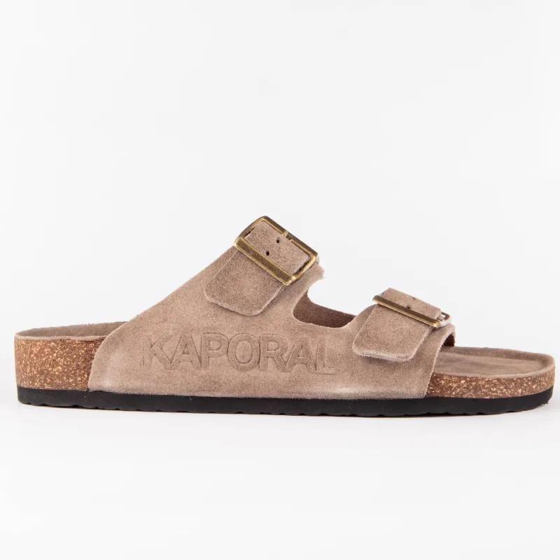 Kaporal Herren Grau Claquettes Mit Klassischer Schnalle