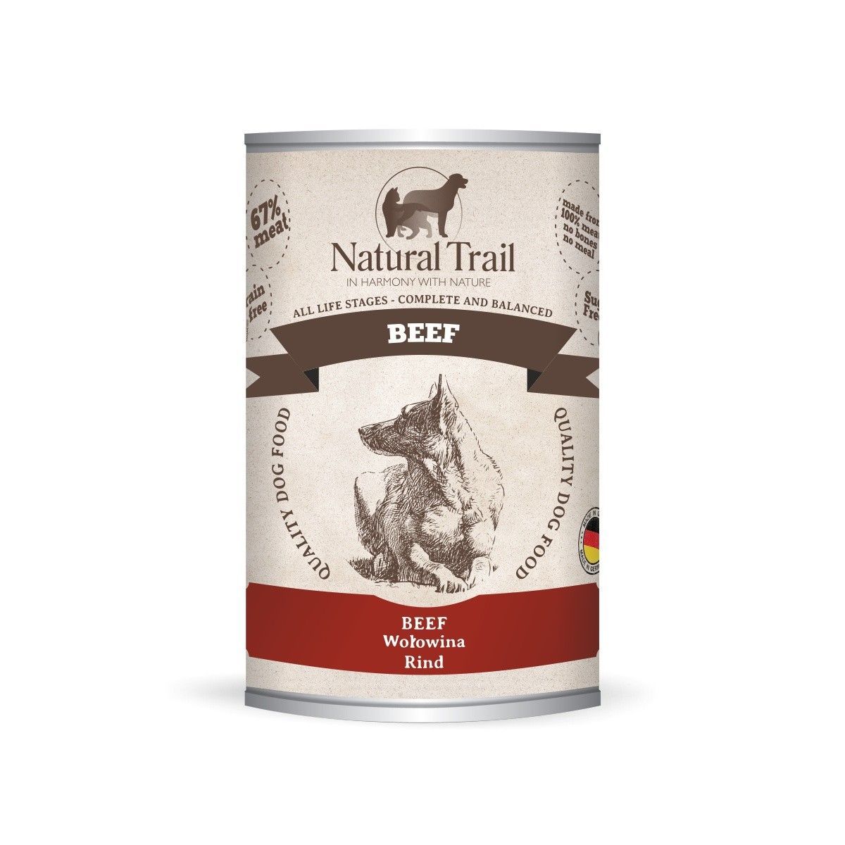 Natural Trail Dog 800g Beef dose