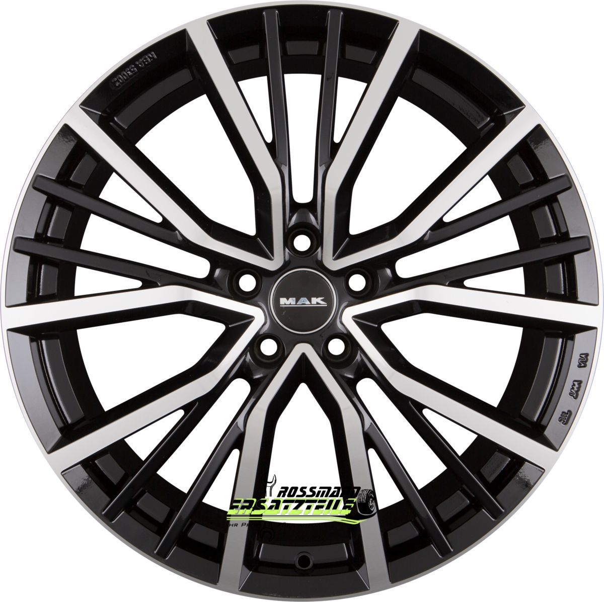 Mak 4X Union Black Mirror 9X20 Et29 - Lk5/112 Ml66.45 Felge Alu
