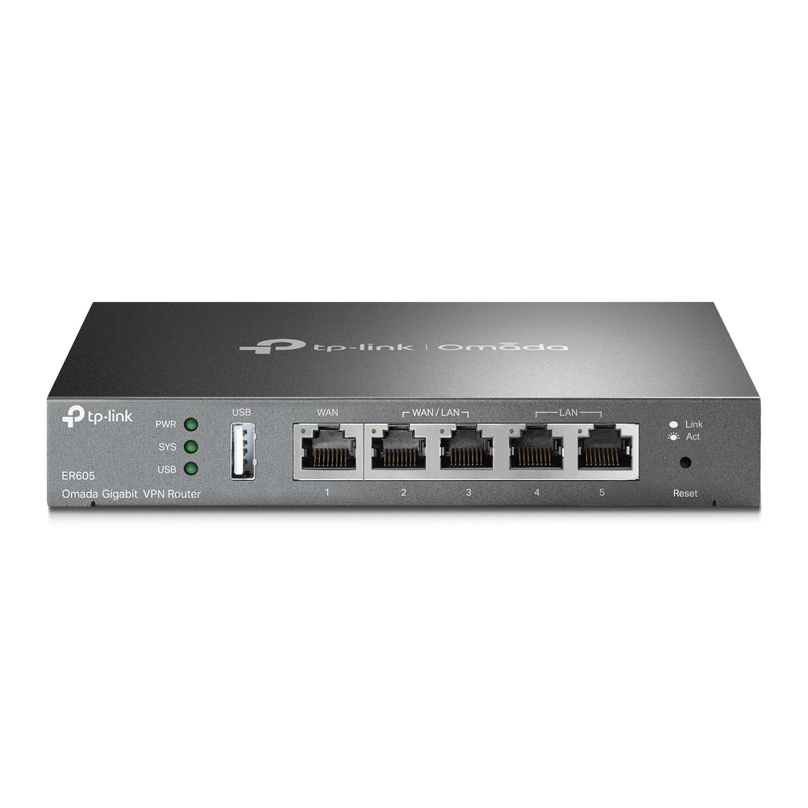 TP-LINK ER605 Omada Gigabit Multi-WAN VPN Router 1× Gigabit WAN 2× Gigabit WAN/... ->