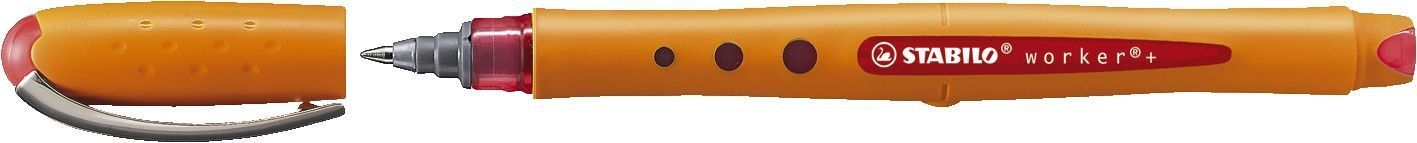 Stabilo Rot Stabilo® 2016/40 Tintenroller - Worker+ - Fein - Einzelstift