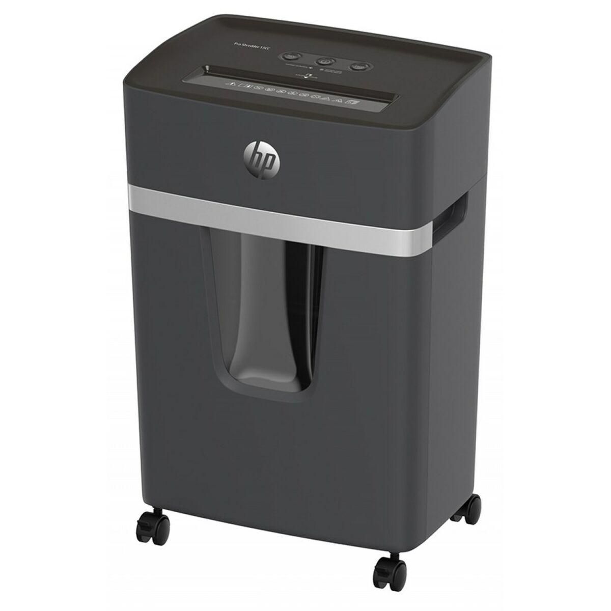 HP Pro Shredder 15CC paper shredder Particle-cut shredding 55 dB 22 cm White