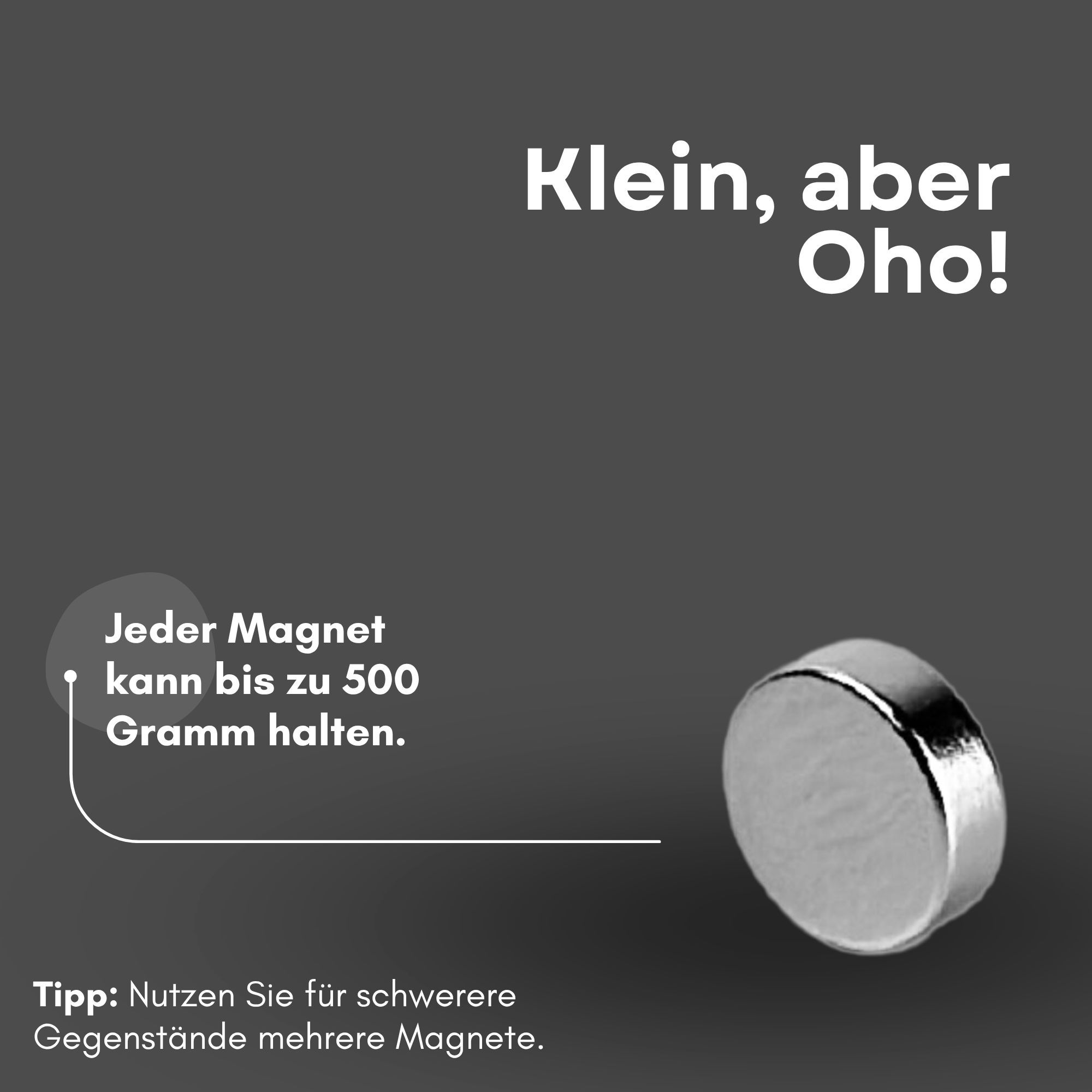 Kixolazr Magnetische Erdungsklemme – Starke Haftkraft Für Schweißarbeiten | Schweißmagnet Mit Ein/Aus-Funktion | 110 G, 3,5x3,5x4,4 Cm