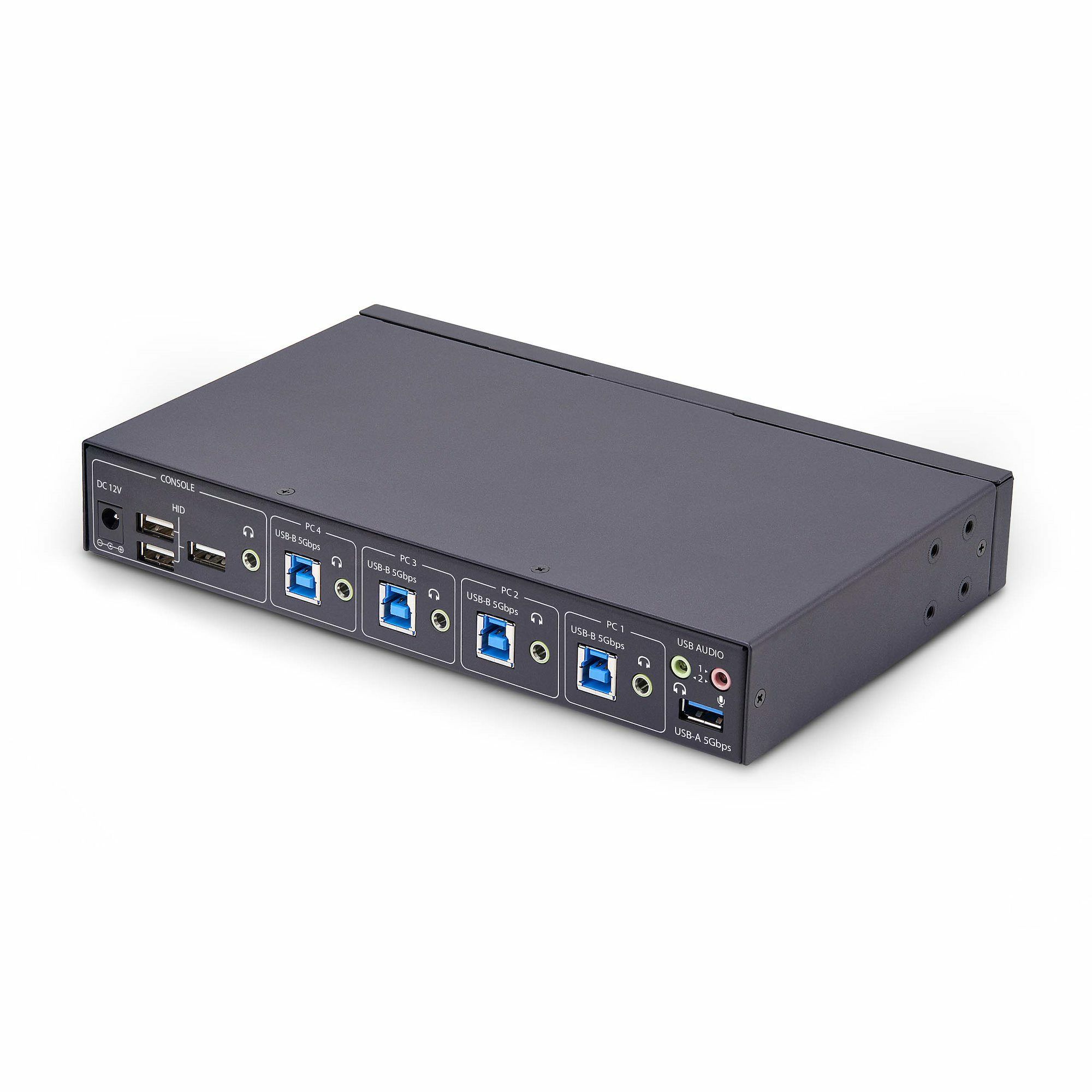StarTech 4-Port KM Switch with Mouse Roaming, USB Switch for Keyboard ...