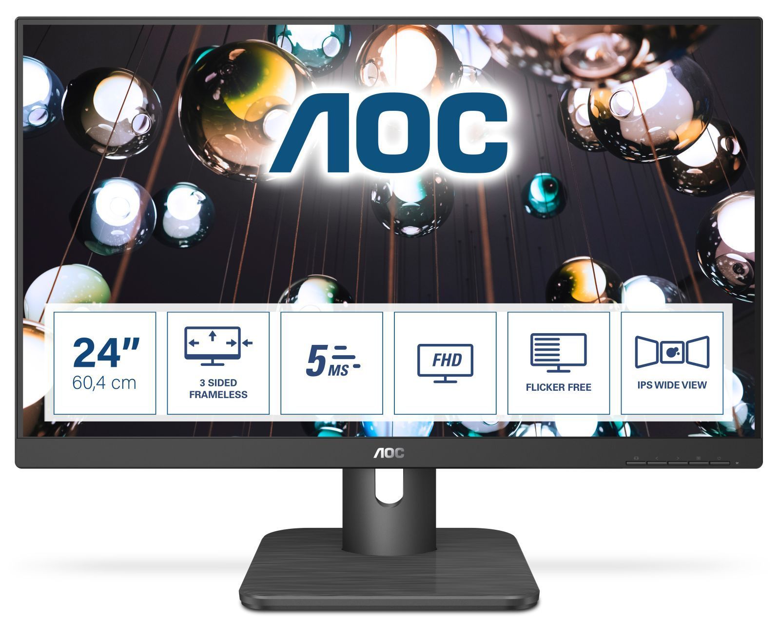 Aoc Herren 60,5Cm (23,8") 24E1q 16:09 Hdmi+Dp Ips 5Ms